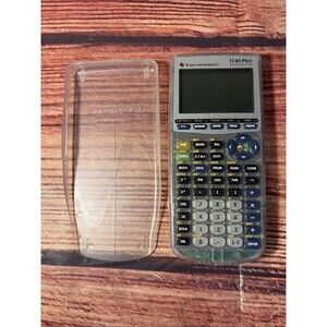 Texas Instruments TI-83 Plus Silver Edition Clear Silver Sparkle Working Tested